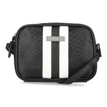 Imagem de Nautica Bolsa tiracolo ajustável para câmera Nautica Candid feminina, Preto (jacquard à beira do lago), One Size