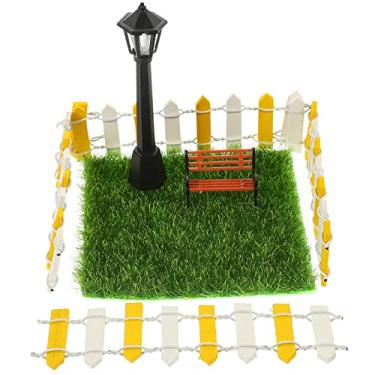 Imagem de Happyyami 2 Conjuntos Mini Poste de Gramado luz de rua para casa de boneca modelos de plástico decoração ornamento modelos de lâmpadas de rua adereço de foto miniatura iluminação pública lar