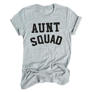 Imagem de Southern Sisters Camisetas Aunt Squad, Cinza, GG