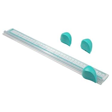 Imagem de Mimo - Cortador de Papel 3 em 1 – Régua de Corte 35cm com Lâmina Reta, Ondas e Pontilhada para Scrapbook, Scrapfesta e Artesanato