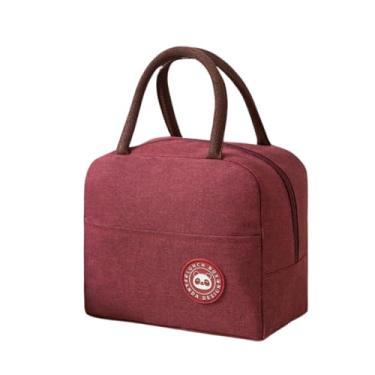 Imagem de Bolsa Térmica Marmiteira Lancheira Nécessaire Design Moderno Premium Unissex Conservação Térmica Capacidade 6 Litros Versátil Compacta Academia Trabalho Fitness Passeios FREEDOMX (Vermelho)