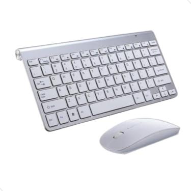 Imagem de Kit Teclado + Mouse Sem Fio 2.4ghz Weibo 8066 Compacto Mundo Compras