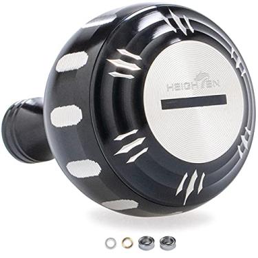 Imagem de HEIGHTEN Puxador de molinete de pesca para Shimano Daiwa Baitcasting Spinning Reel Stradic Vanford Sahara FI Tranx SLX Ballistic Exceler Tatula (35 mm - Preto e Prata) (89)