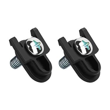 Imagem de WR01X39781 Fecho de maçaneta de porta de geladeira e para peças de reposição GE para refrigerador e freezer GE Modelo compatível AP7175647 WR01X25070 (2 peças) (preto)