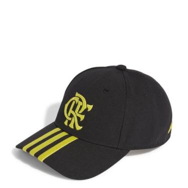 Imagem de Boné Adidas Flamengo 2024 Cor: Preto E Amarelo