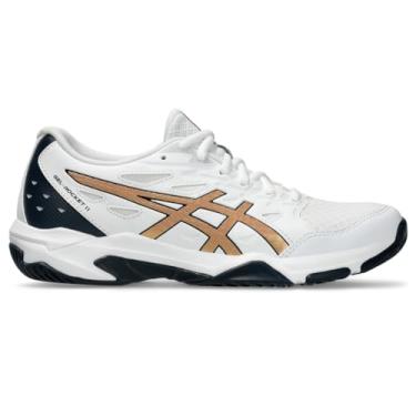 Imagem de ASICS Tênis feminino de vôlei Gel-Rocket 11, 42, branco/ouro puro