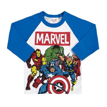Imagem de Camiseta Infantil Manga Longa Marvel Marlan-Masculino