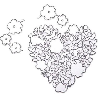 Imagem de Corações de amor para fazer cartões, matrizes de corte de metal, parabéns, cortes de aniversário, estêncis, para decoração de scrap-booking, cartão de bênção de aniversário de casamento