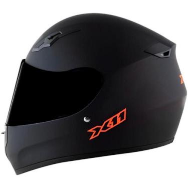 Imagem de Capacete X11 Trust Pro Shadow HVZ Preto Laranja Fosco - X11 EXPERT RID