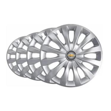 Imagem de Kit Calota Passat Aro 13 Prata Para Celta Corsa Montana Chevette Monza