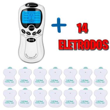 Imagem de Aparelho De Fisioterapia Choques Tens Fes com 14 Eletrodos - Health He