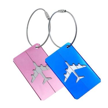 Imagem de Kit 2 Tags Mala Para Viagem A Prova De Água Identificador Seguro - Kit