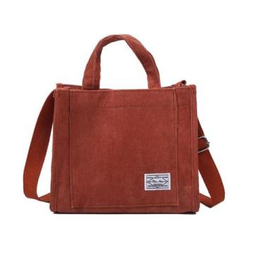 Imagem de Bolsa Sacola Feminina Transversal Saco Veludo Multiuso - Alwy, Bordô