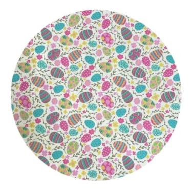 Imagem de Capas para Sousplat Supla 35cm tema Páscoa Decoração Mesa Posta 6 peça