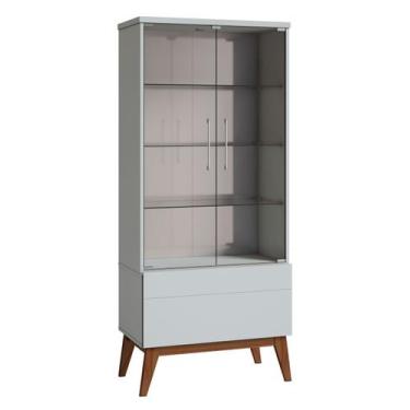 Imagem de Cristaleira Classic 1G Branco Acetinado - Imcal Móveis