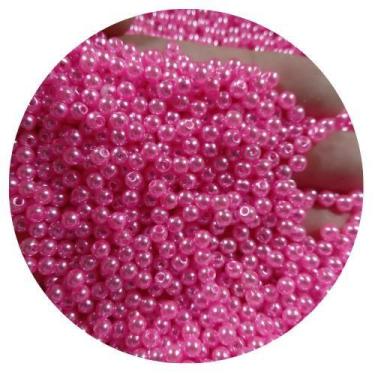 Imagem de Pérola bola lisa 300 pçs 5mm ideal para bijuterias e artesanatos em ge