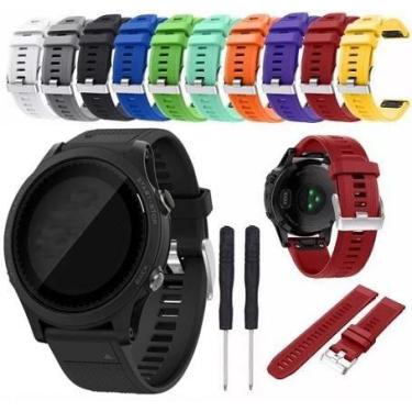 Imagem de Pulseira Para Garmin Fenix 5 6 935 945 Quickfit 22mm Silicone Várias C