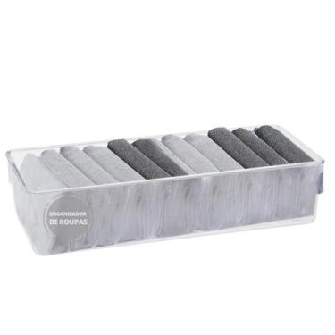Imagem de Organizador De Gavetas Transparente Acrilico Meia Calcinha - Plastutti