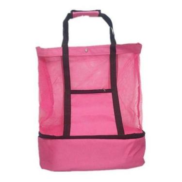 Imagem de Bolsa De Praia Piscina Com Lancheira Térmica De Tela - oem, Verde