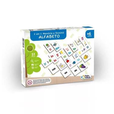 Imagem de Alfabeto  - 2 em 1 - memória e dominó - pais&filhos