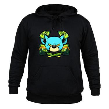 Imagem de Moletom 100% Algodão Inverno Money Urso - Surprass, Preto, P