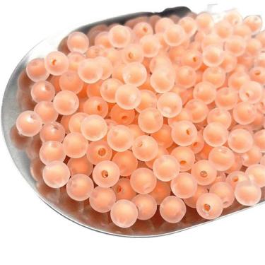 Imagem de Miçanga Bola Fosca 8mm Com Miolo Colorido Candy Para Pulseira Infantil