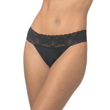 Imagem de Calcinha DeMillus 53331 Com Renda, Preto, P/M