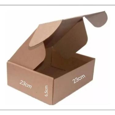 Imagem de Caixa de Papelão 23x23x6,5 Sedex , Correios, Pac, Ecommerce KIT 50 cai