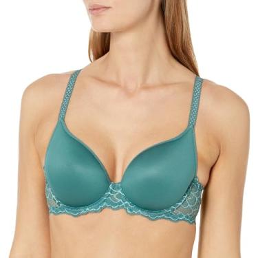 Imagem de Simone Perele Sutiã feminino Caresse 3D Plunge, Verde boreal, 34F