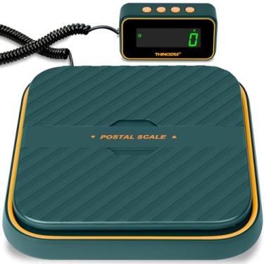 Imagem de THINKSCALE Balança de Remessa para Pacotes, Balança Postal de Remessa Digital de 86 Lb/0,1 Onça, Função de Retenção e Tara, Suporte Dobrável para Balança de Correio, Balança de Postagem, Balança de Pa