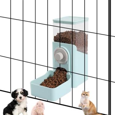 Imagem de Dispensador automático para pendurar alimentos para animais de estimação, alimentador automático de coelho, furão, coelho, porco-espinho, tigela de ração para cães e gatos para pendurar na gaiola