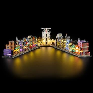 Imagem de BRIKSMAX Kit de luz 2.0 para Lego-76444 Diagon Alley Wizarding Shops - Kit de iluminação LED inovador compatível com Lego Harry Potter conjunto de montar - conjunto Lego não incluído