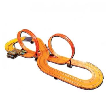 Imagem de Pista Hot Wheels Track Set Deluxe Multikids Laranja 632 cm