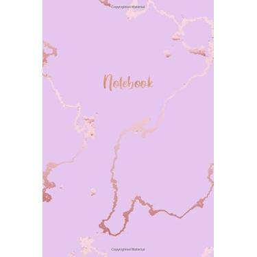 Imagem de Notebook: Pink Marble and Faux Rose Gold - Dotted Bullet Grid Journal (6 x 9 inches) - 120 Dot Pages