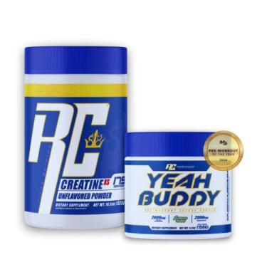 Imagem de Kit Pré Treino Yeah Buddy 150g+ Creatina 525g Ronnie Coleman, Lemon