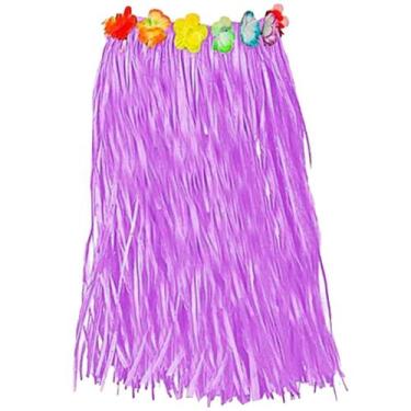 Imagem de Saia Havaiana Hula Hula Lilás - 60cm - Extra Festas