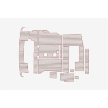 Imagem de ATDEK Tapete marinho de teca sintética EVA piso de espuma 2001 Wellcraft 3600 Martinica Cockpit plataforma de natação 1/10.2 cm 6 mm barco de surfe crapet seadek tapete antiderrapante piso marinho