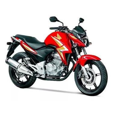 Imagem de Adesivo Honda Cb 300r Kit Carenagem Branco E Dourado - Resitank