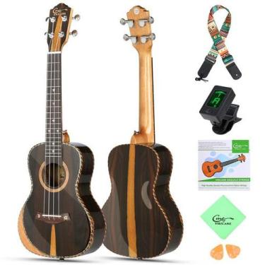 Imagem de Ukulele Concerto Hricane Ziricote 58cm com Acessórios