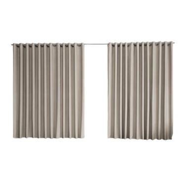 Imagem de Cortina Blackout Com 4 Folhas 4,40m X 1,30m Protege Contra Calor Exces