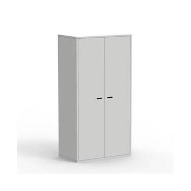 Imagem de Guarda-Roupa Roupeiro Organizador Infantil Kimberly Cinza 100% MDF - W