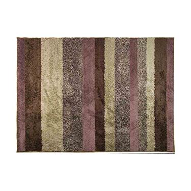 Imagem de Tapete Para Quarto,sala,escritório 2,00 X 3,00 Pelo Macio (Listrado Capuccino)