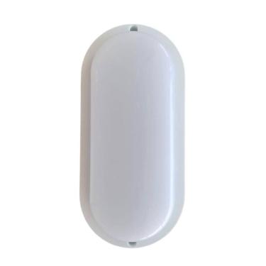 Imagem de Luminária Arandela Branca Tartaruga Policarbonato Decoração Interna Externa 8w 6500k Bivolt