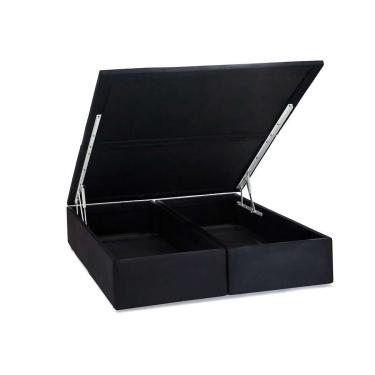 Imagem de Base para Cama Box Queen Physical ll com Baú (39x158x198) Preta