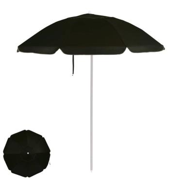 Imagem de Guarda Sol Premium 2,4m Bagum Alumínio Reforçado Jardim Piscina Praia - 3828 Mor