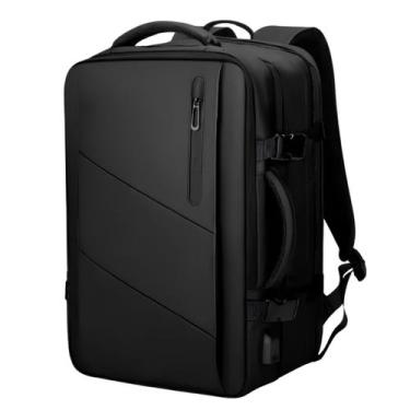 Imagem de Mochila Impermeável Masculina Expansível Notebook 17,3 e USB - Genéric