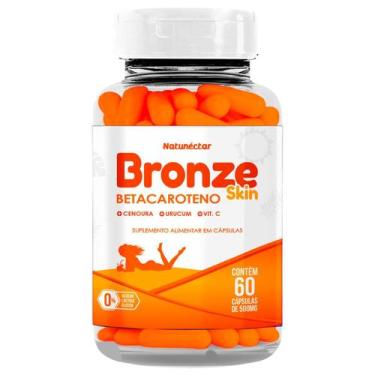 Imagem de Bronze Skin Betacaroteno 500mg 60 Cápsulas - Natunéctar