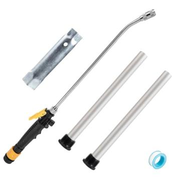 Imagem de Conjunto de 5 peças de haste de ânodo para aquecedor de água RV e varinha de descarga e conjunto de soquetes de elemento - 24 cm C x 9,25 cm C x 9,2 cm NPT rosca haste de magnésio para subúrbio, Mor-Flo, com ferramenta de remoção de chave sextavada dupla, lavador de limpeza de tanque de água quente 
