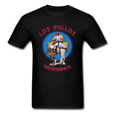 Imagem de Camisetas Breaking Bad Los Pollos Hermanos 3D - Manga Curta - Adulto e