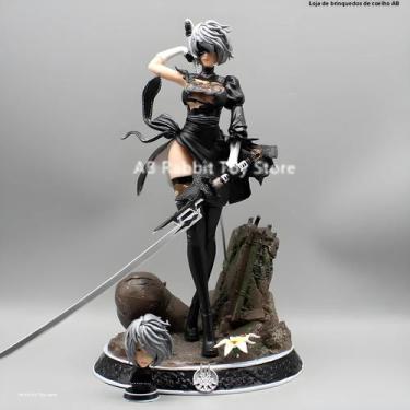Imagem de Figura de Ação Nier Automata 2B - 33cm - 2 Cabeças, sem caixa, 2b você